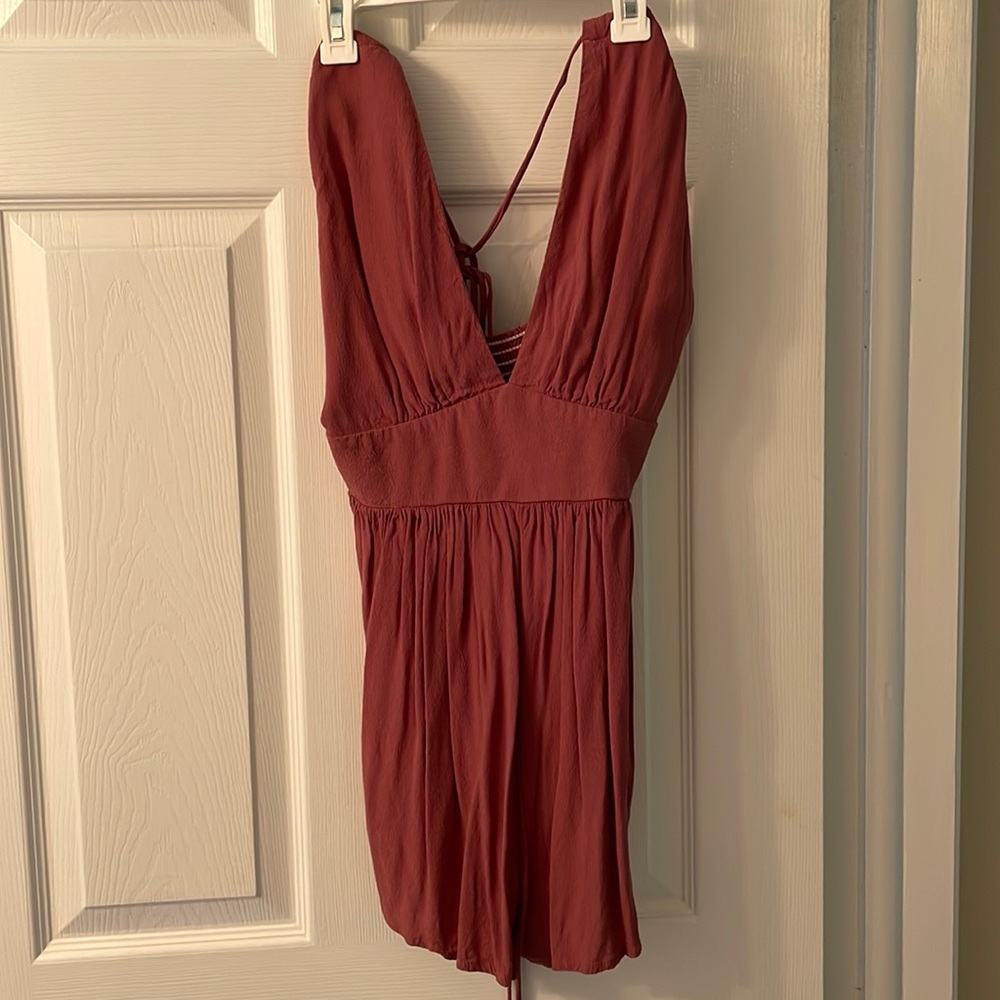 TOBI Dusty Rose Romper with String Straps Size Small